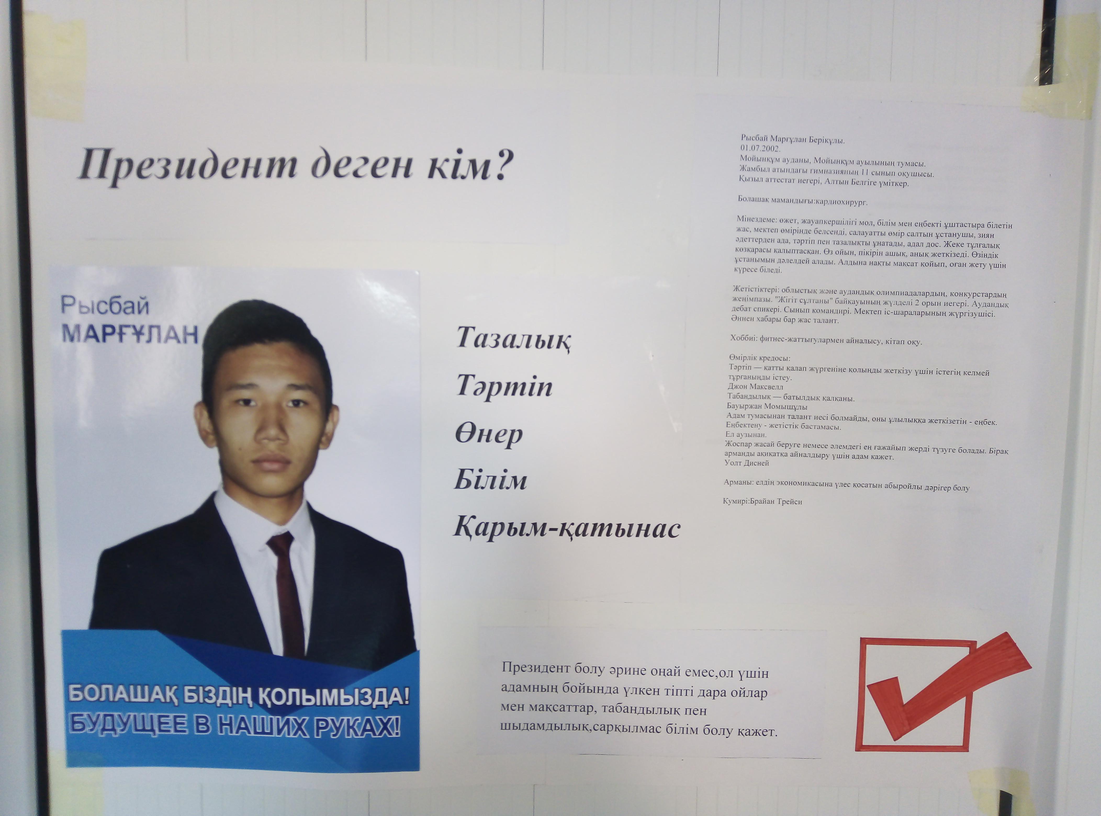 Выборы президента гимназии 2019