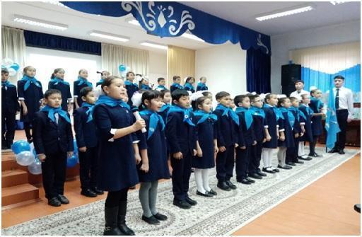 Принятие учащихся в ряды "Жас ұлан" 2019