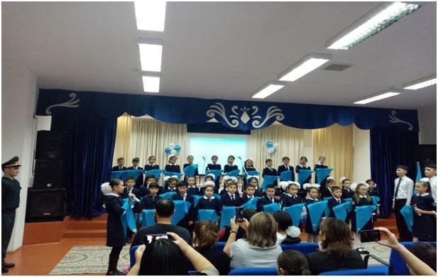 Принятие учащихся в ряды "Жас ұлан" 2019