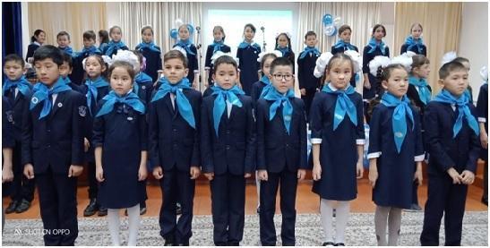Принятие учащихся в ряды "Жас ұлан" 2019