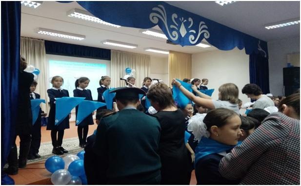 Принятие учащихся в ряды "Жас ұлан" 2019