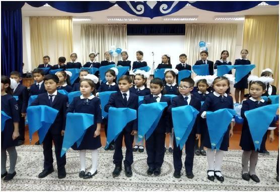 Принятие учащихся в ряды "Жас ұлан" 2019