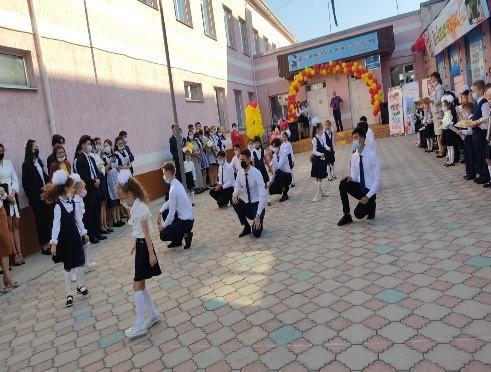 «Жамбыл атындағы гимназия» КММ 1 қыркүйек –Білім күні мерекесіне арналған «Кел балалар оқылық!.. » атты салтанатты жиынның Мәліметті